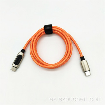 PD Charger Cable de datos de carga de interfaz dual tipo-C